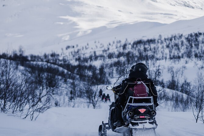 Adventure Snowmobile Safari - Snowmobiles in pairs: driving, switching, and staying in control