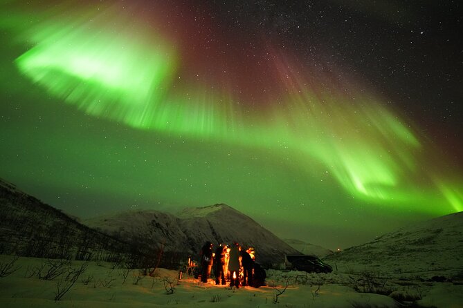Aurora tour with free portrait and bonfire - Phone and camera coaching, plus a guide who works the group