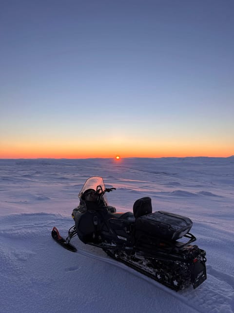From Tromso: Arctic Wilderness Snowmobile Daytime Tour - Getting geared up at the camp: you do not want to skimp
