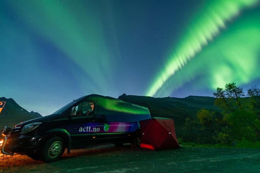 From Tromsø: Aurora Minibus Chase with Portrait and Hot Meal - Value math: what $205 buys you in real terms