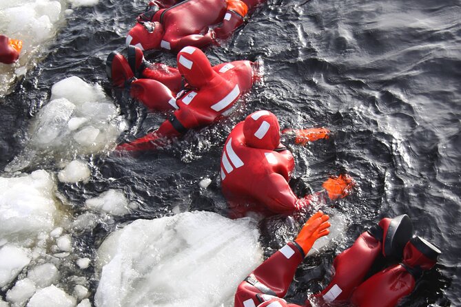 Tromso Arctic Fjord Floating - Warming up right: coffee, tea, and Norwegian waffles after you change out