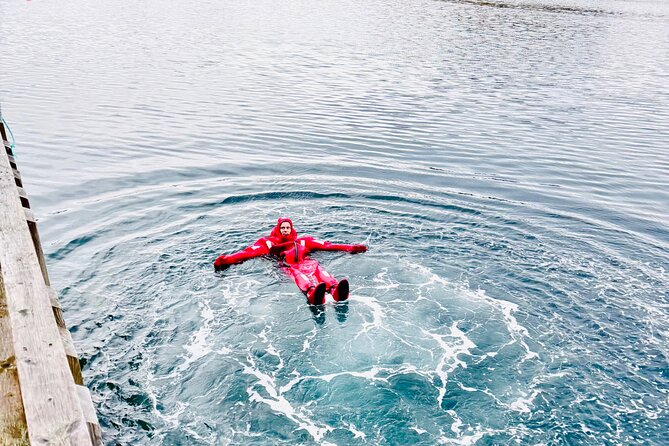 Tromso Arctic Fjord Floating - What to wear so you stay warm and not soggy (base layers, socks, and a backup set)
