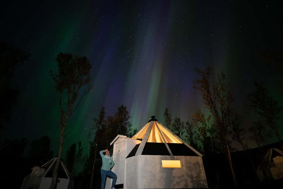 Tromsø: Aurora Crystal Lavvo Overnight Stay with Activities - Lyngen basecamp: the fjords and the lighting advantage