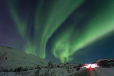 Northern light tour with mini bus i Tromsø