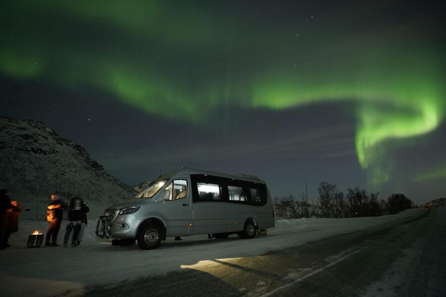 Tromsø: Northern Lights Tour with Free Professional Portrait - The two hours in the van: why the chase is part of the magic
