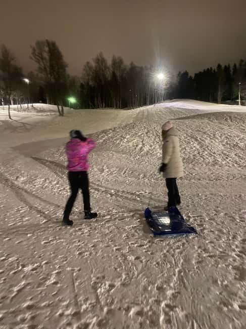 Tromsø: Snow Sledding, Mini Skiing, Lasso and Reindeer Hides - Mini Skiing: Learn The Basics, Then Actually Enjoy It
