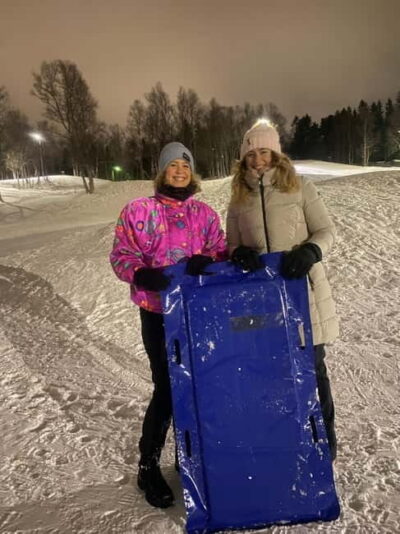 Snow Sledding, Mini Skiing, Lasso and Reindeer Hides