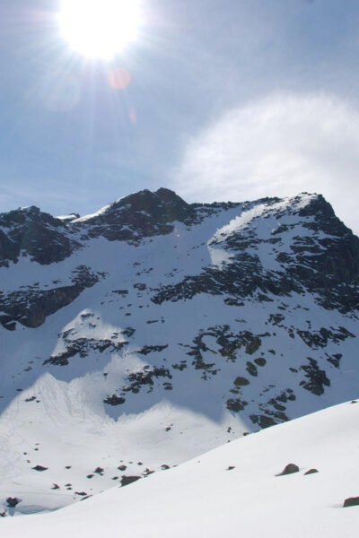 Snowshoeing in Scenic Landscape